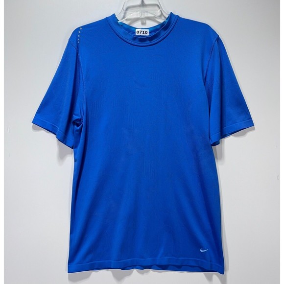 Nike Other - Nike Fit Dri Adult T-Shirt Size L Royal Blue Athletic Workout Athlesure Pullover